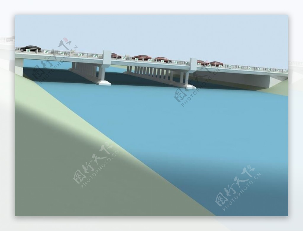 桥梁大桥小品建筑3D模型.