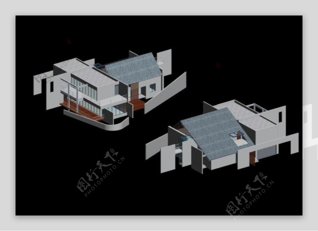 现代别墅3D模型设计