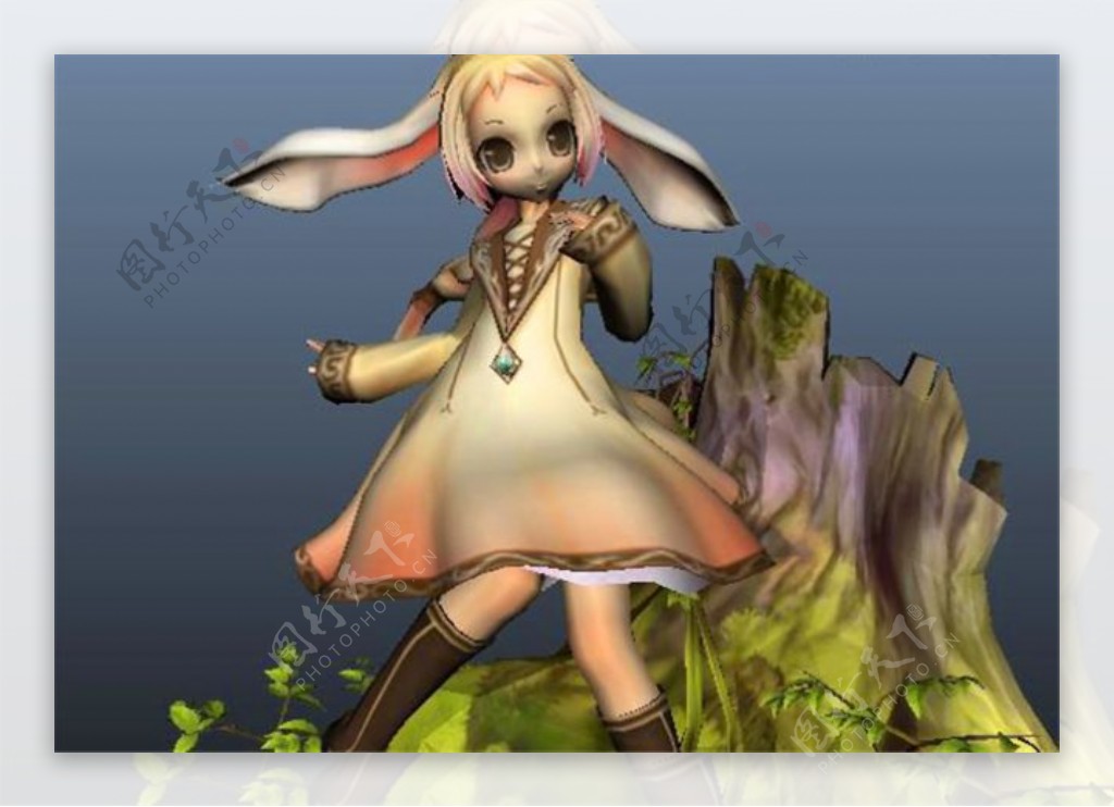 兔女孩游戏模型