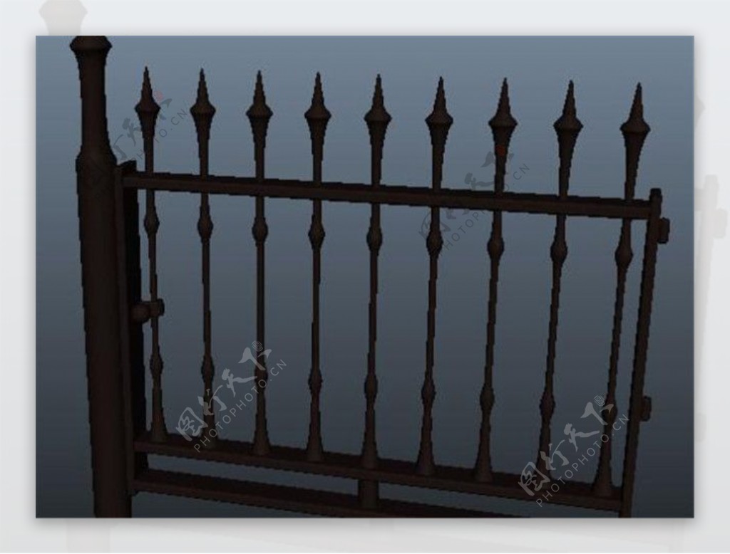 大门围栏游戏装饰模型