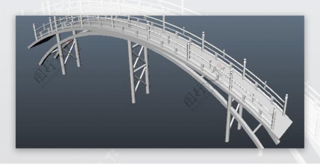 拱桥游戏模型素材