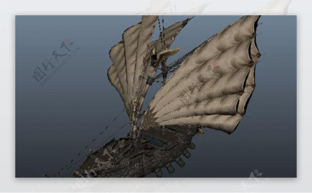 黑珍珠船游戏模型素材