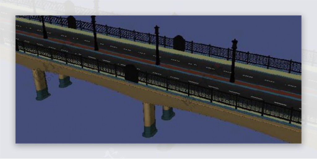 大桥桥梁游戏模型