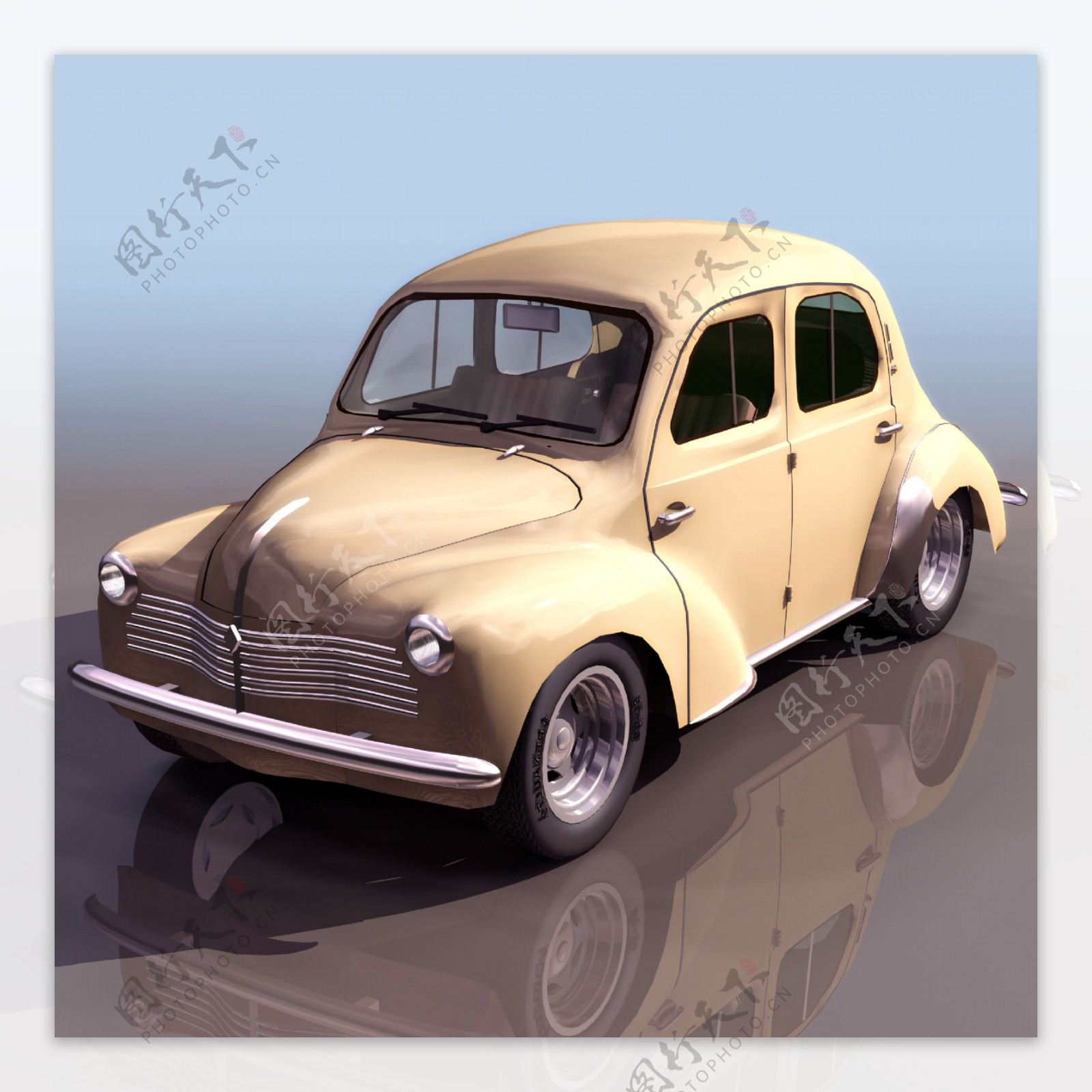 雷诺Renault4cvFrenchPopularCar1946
