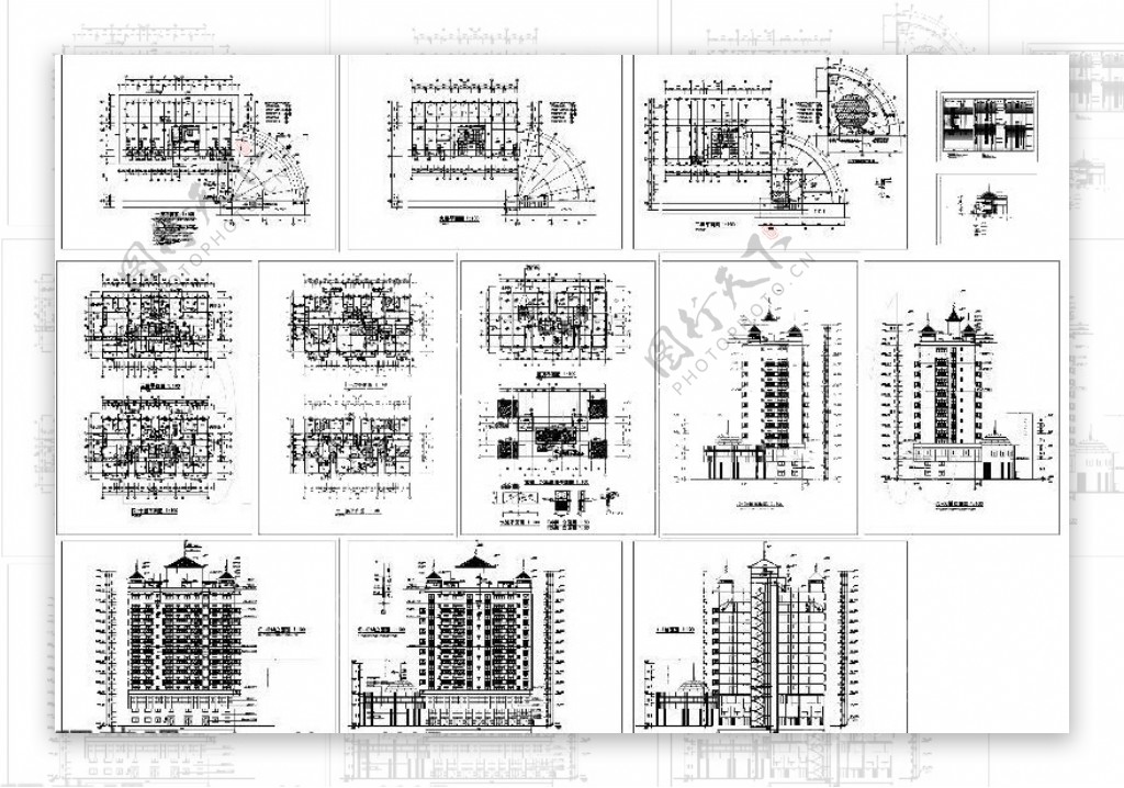 住宅建筑施工图纸