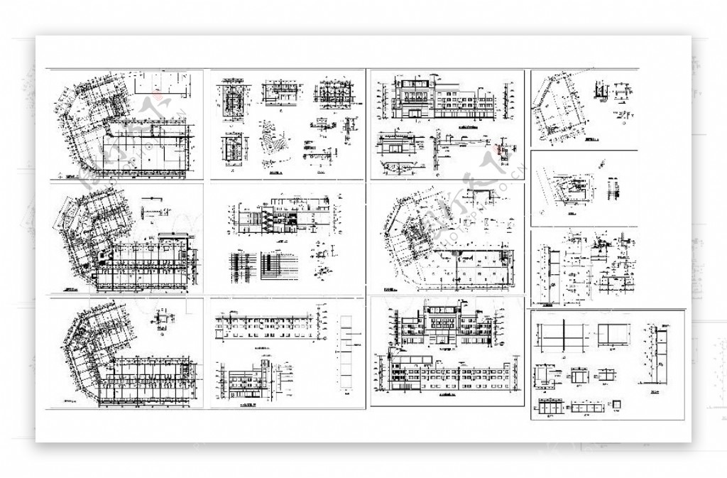 大酒店建筑cad图纸