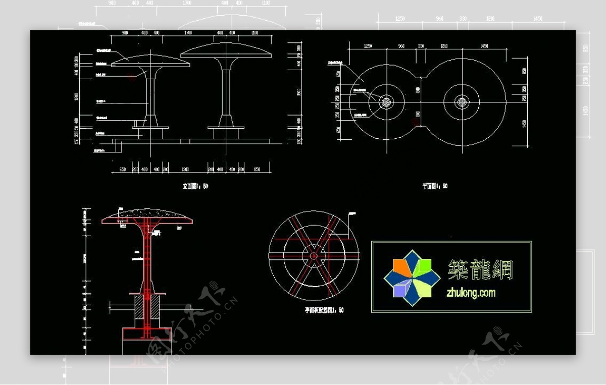 古建筑蘑菇亭