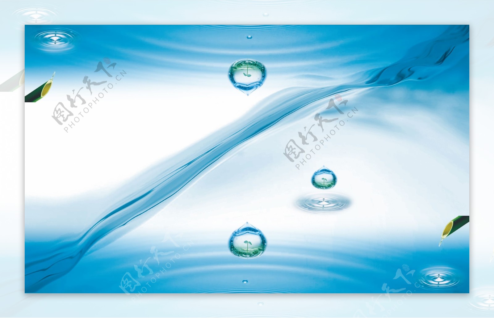 节水公益广告抽纸盒设计包装设计展开图图片
