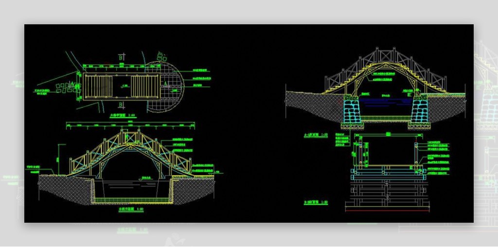 桥汀cad图稿素材