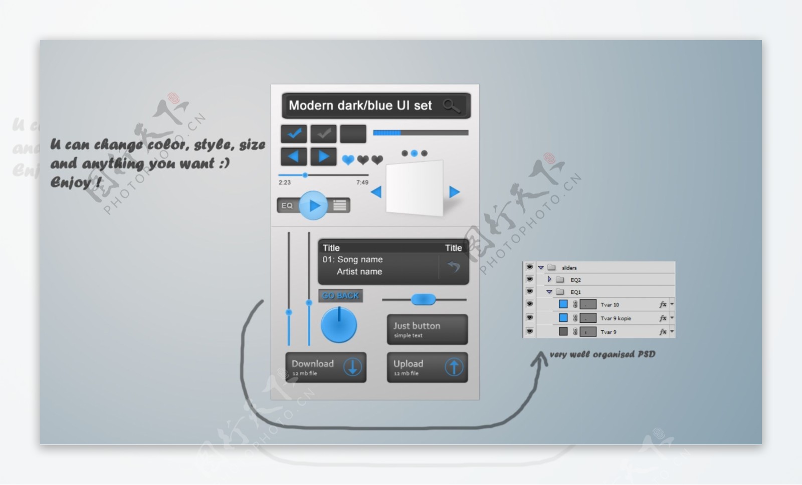 手机软件设计界面图UI素材