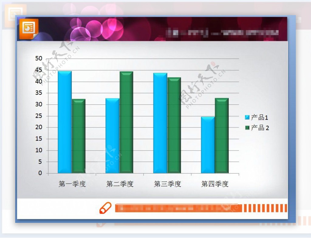 幻灯片图表模板