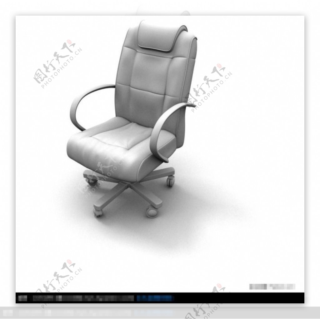 3D时尚办公椅模型