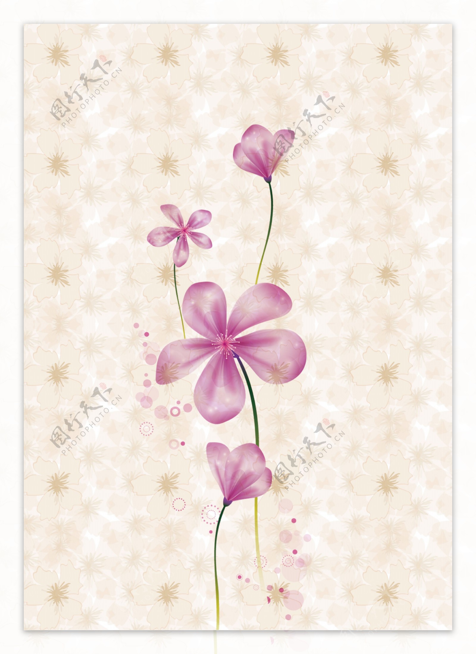 紫花墙纸