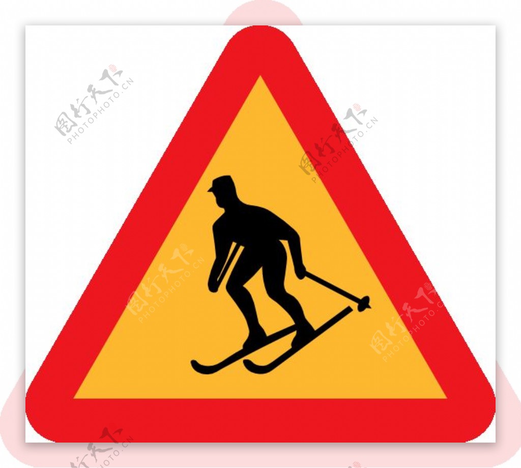 滑雪者标志剪贴画
