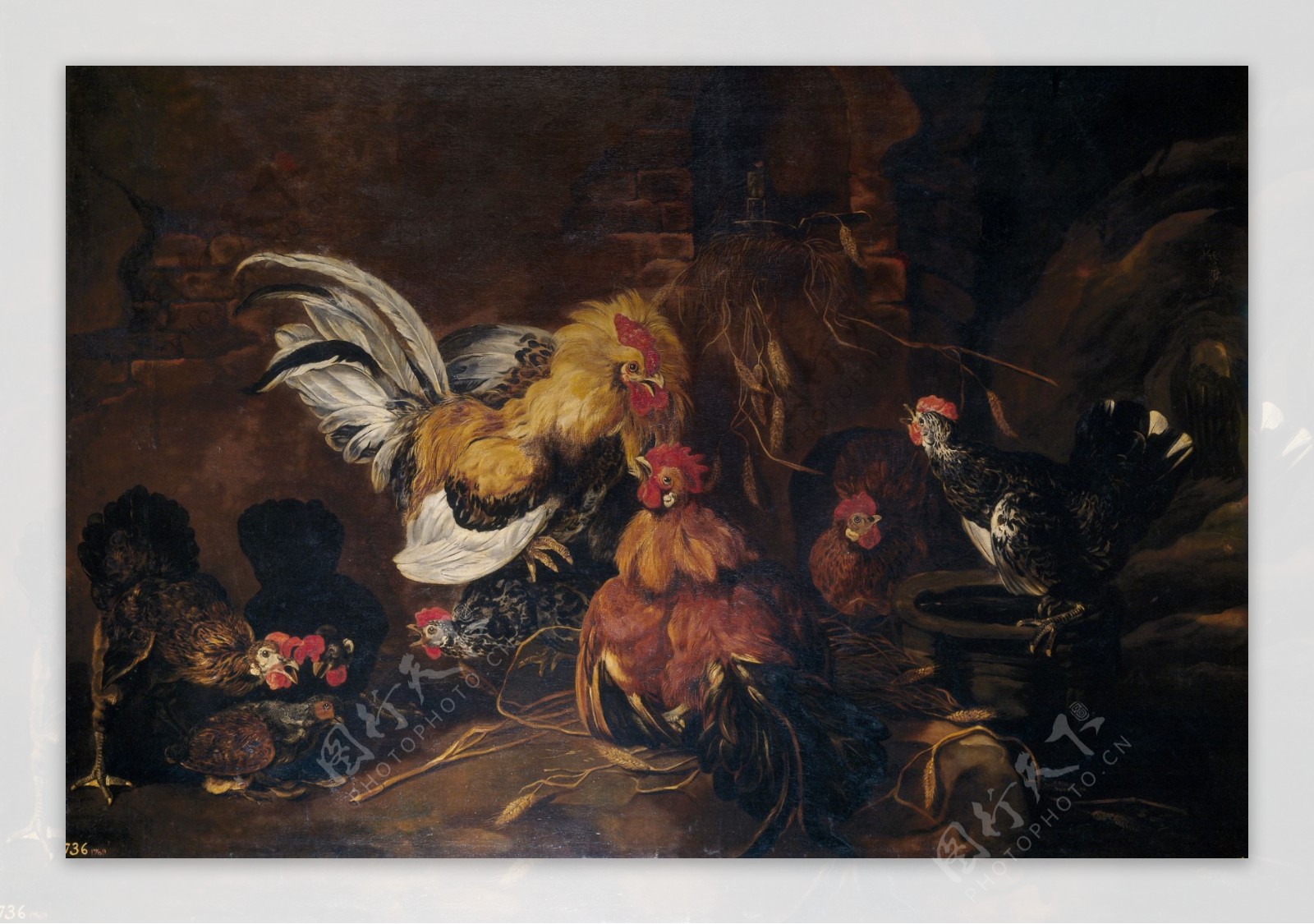 FytJanRinadegallos17Century静物植物动物食物家禽水果印象派写实主义油画装饰画