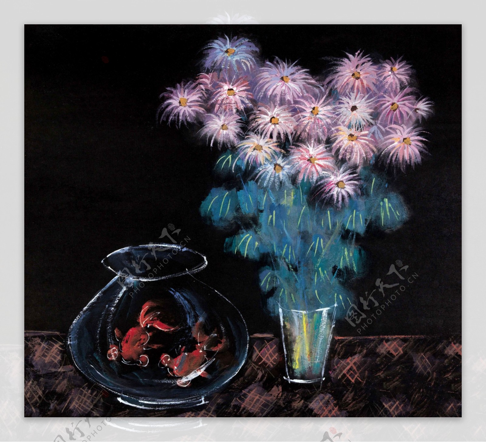 闈欑墿鑺卞崏8319静物花卉油画超写实主义油画静物
