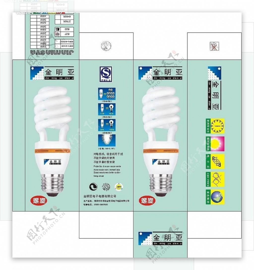 节能灯包装图片