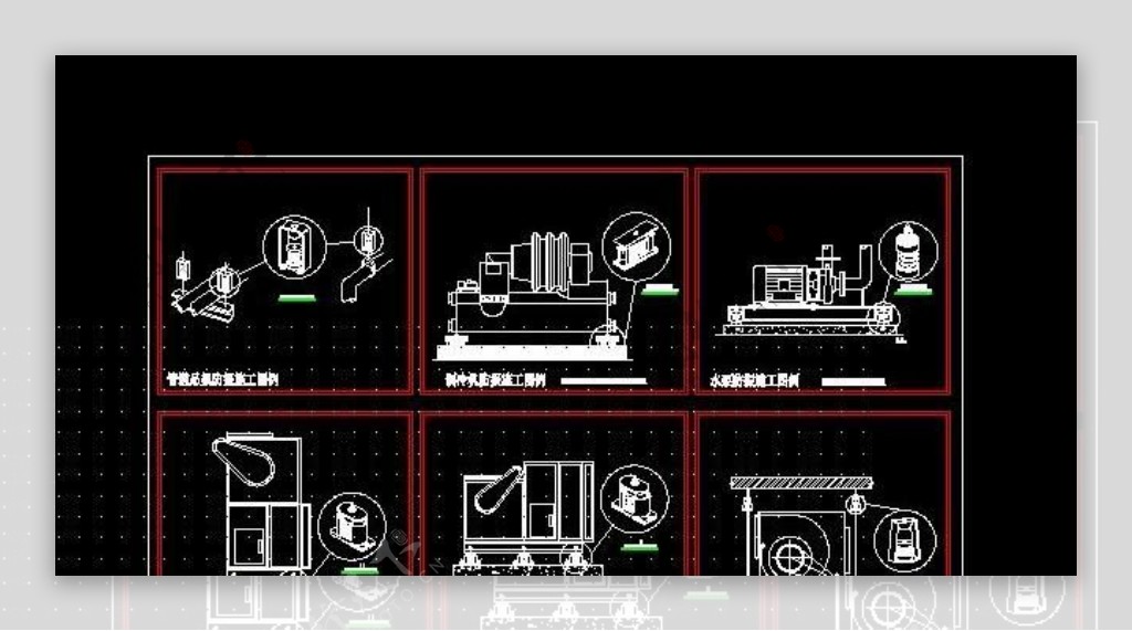 上海某工业区厂房通风暖通设计图