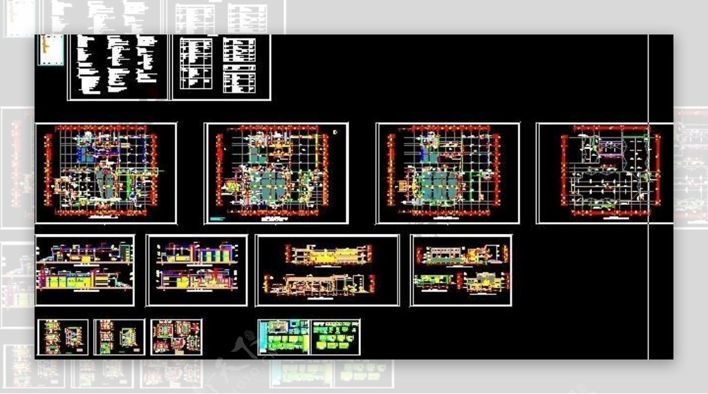 中学图书馆全套建筑施工图