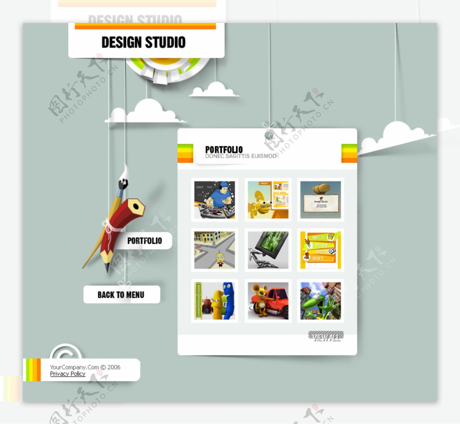 网页模板设计图片