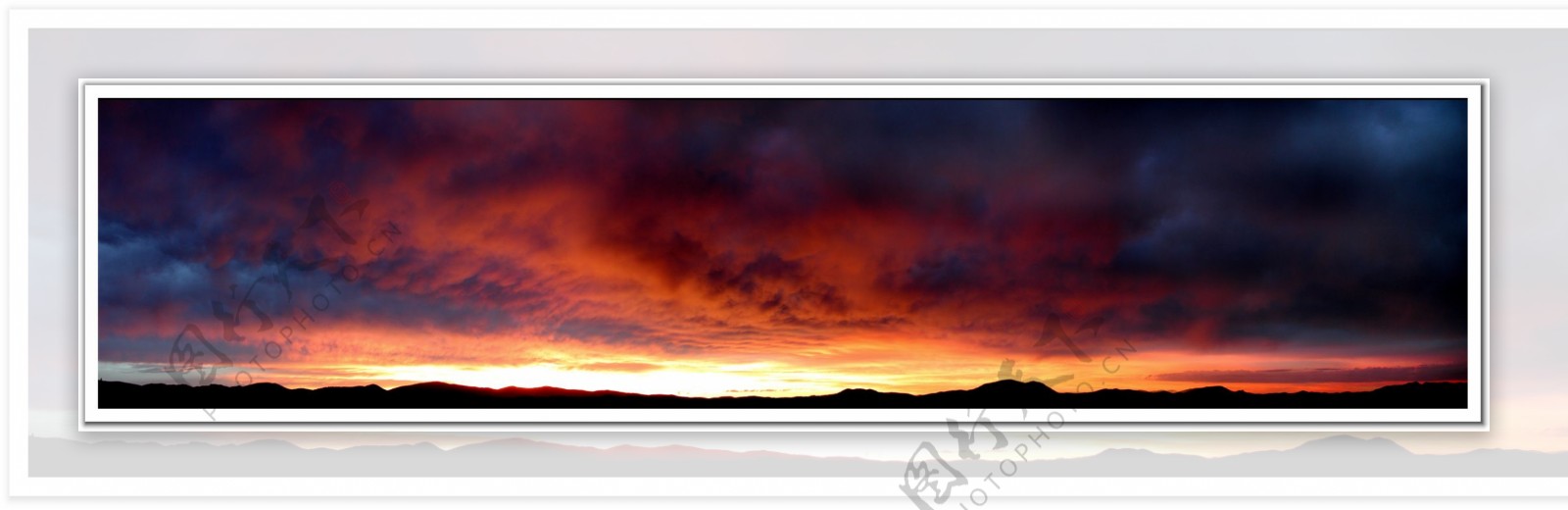 夕阳彩霞全景图风景3d设计贴图环境素材