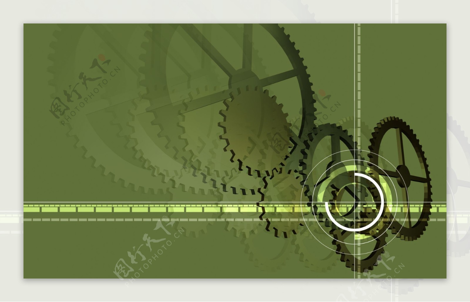 展板背景齿轮分层高清图片