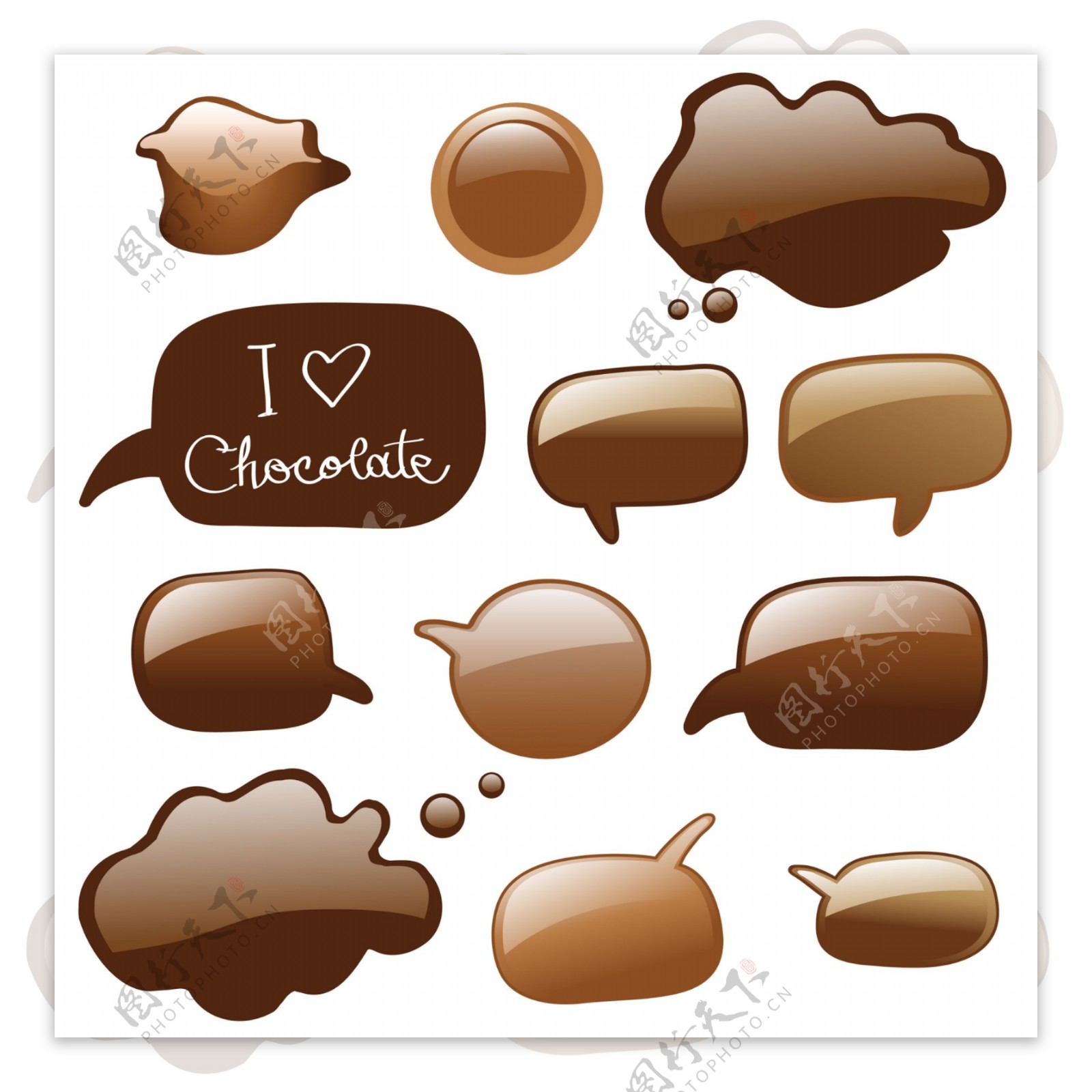 巧克力色立体对话框