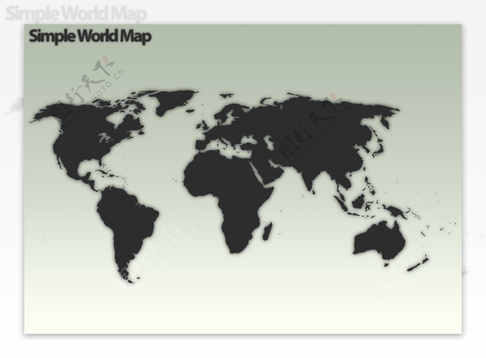 世界地图全景图