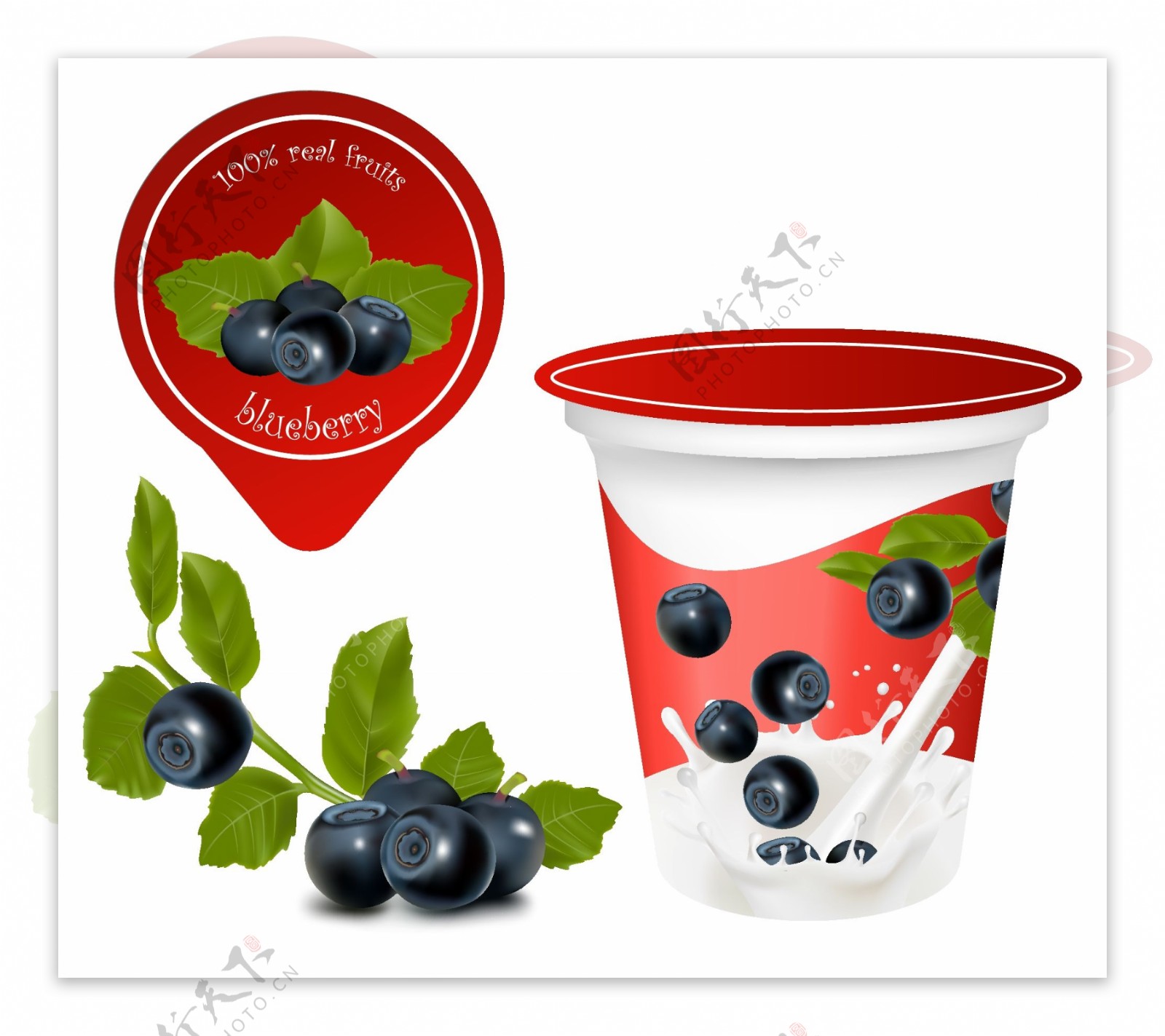 蓝莓酸奶包装设计