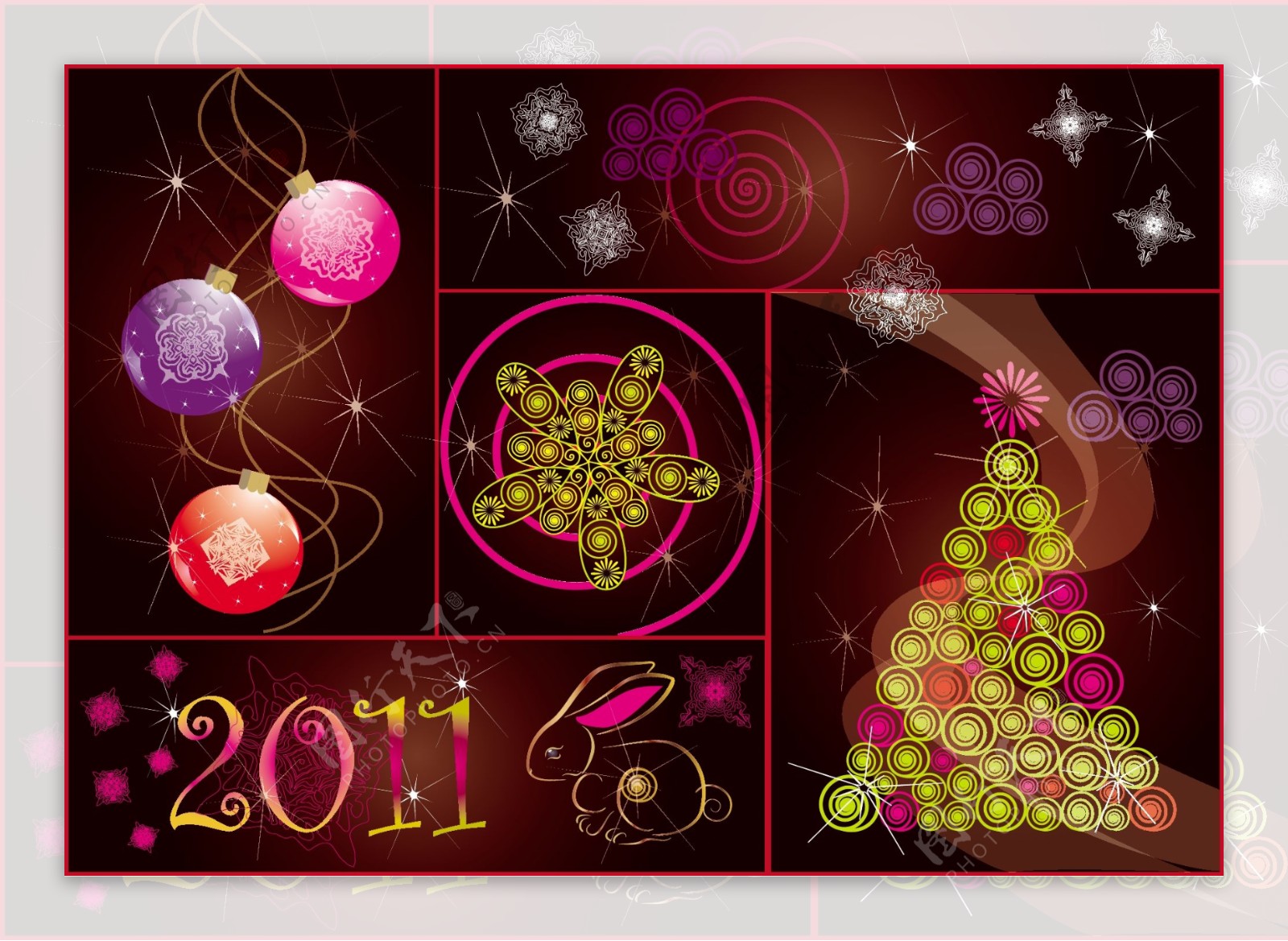 2011新年主题矢量素材图片