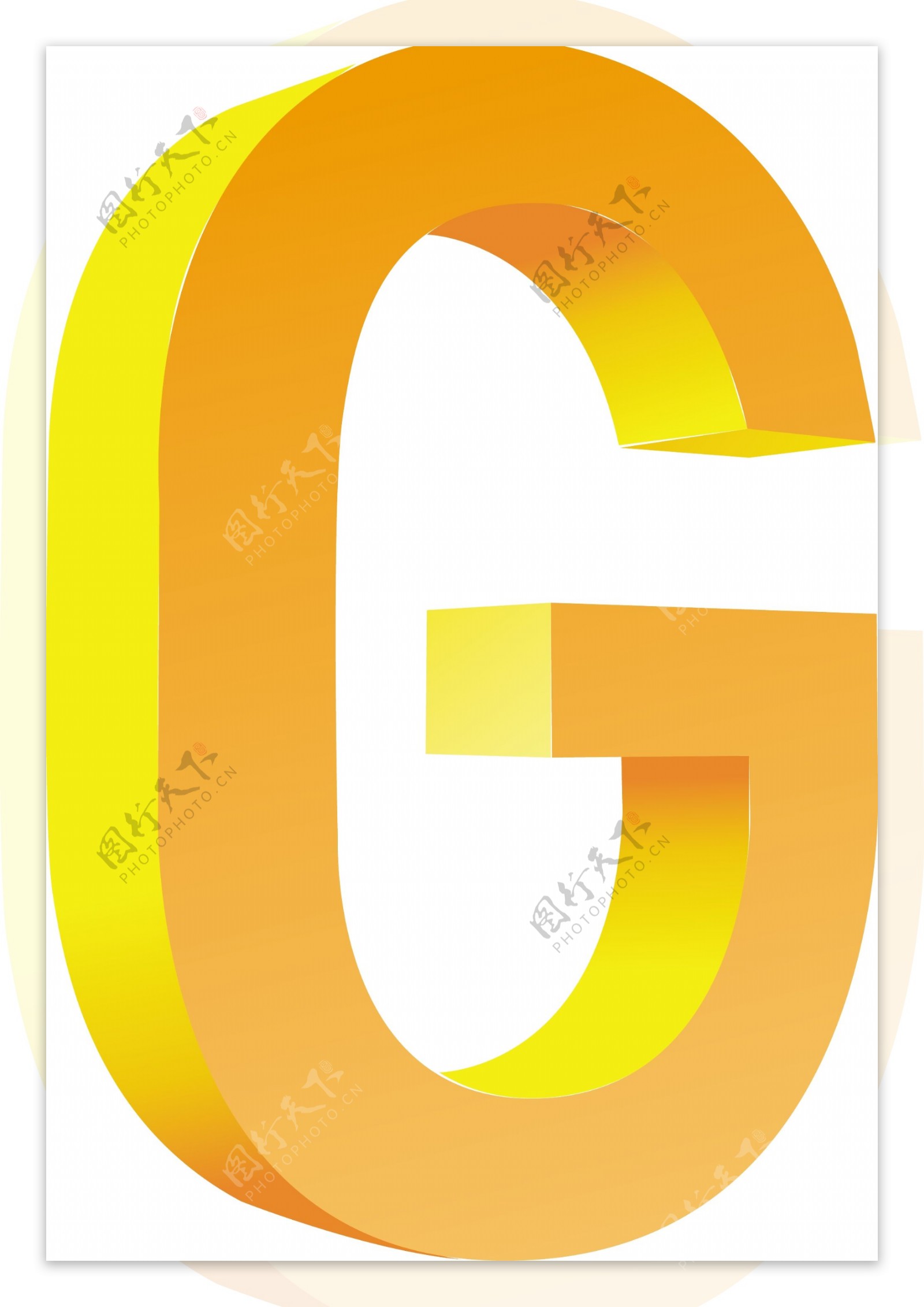 字母G图标素材