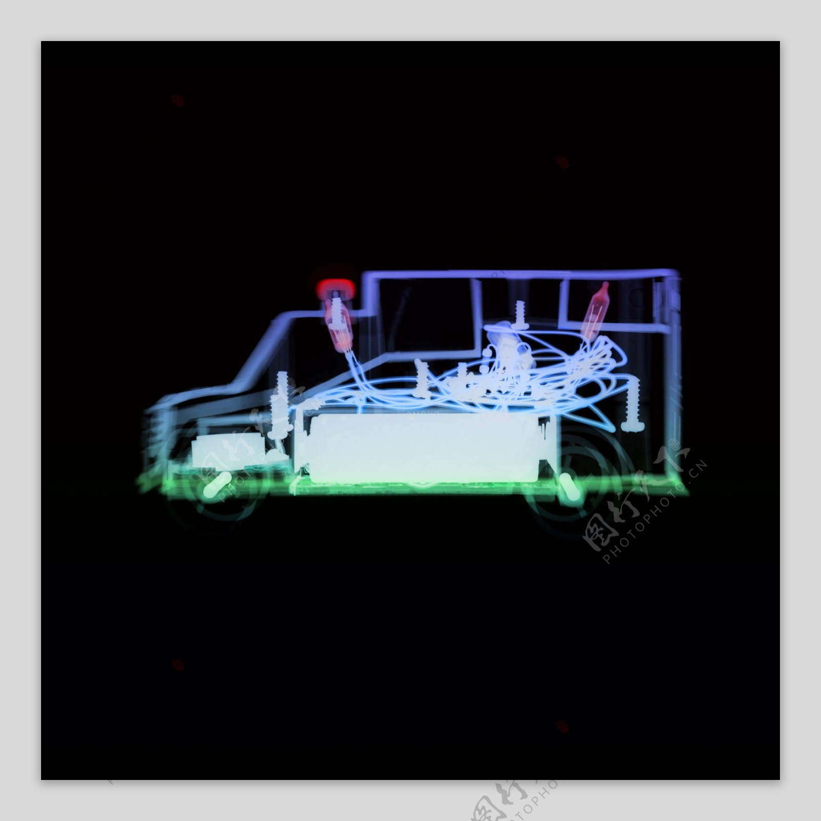 玩具货车x光照图片