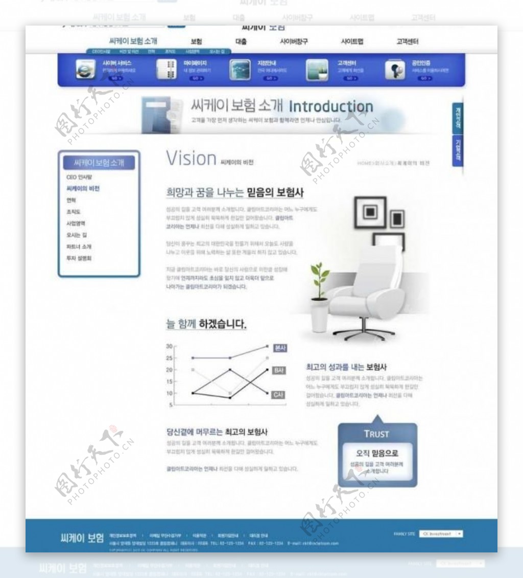 科技网站psd模板图片