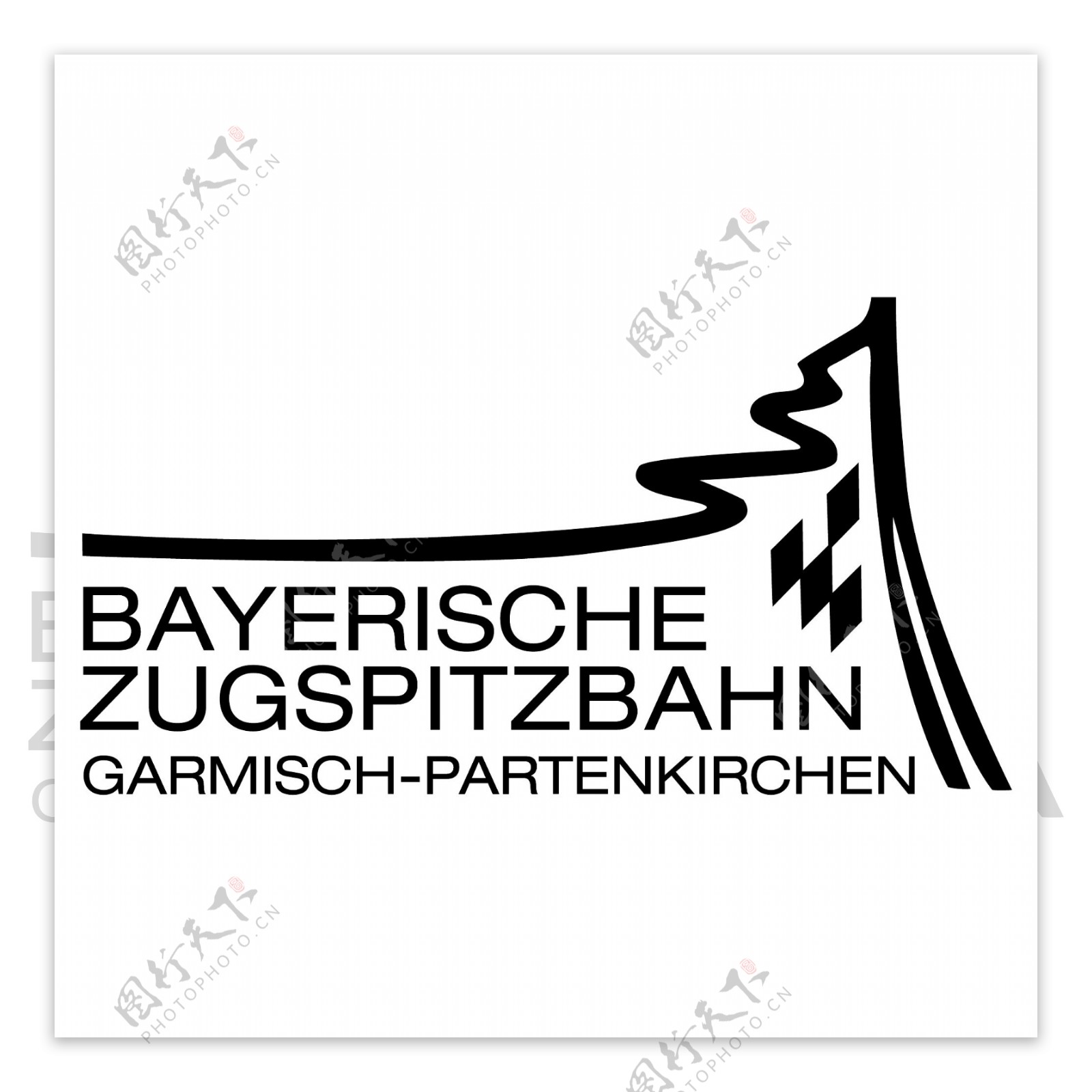 BayerischeZugspitzbahnlogo设计欣赏BayerischeZugspitzbahn旅行社标志下载标志设计欣赏