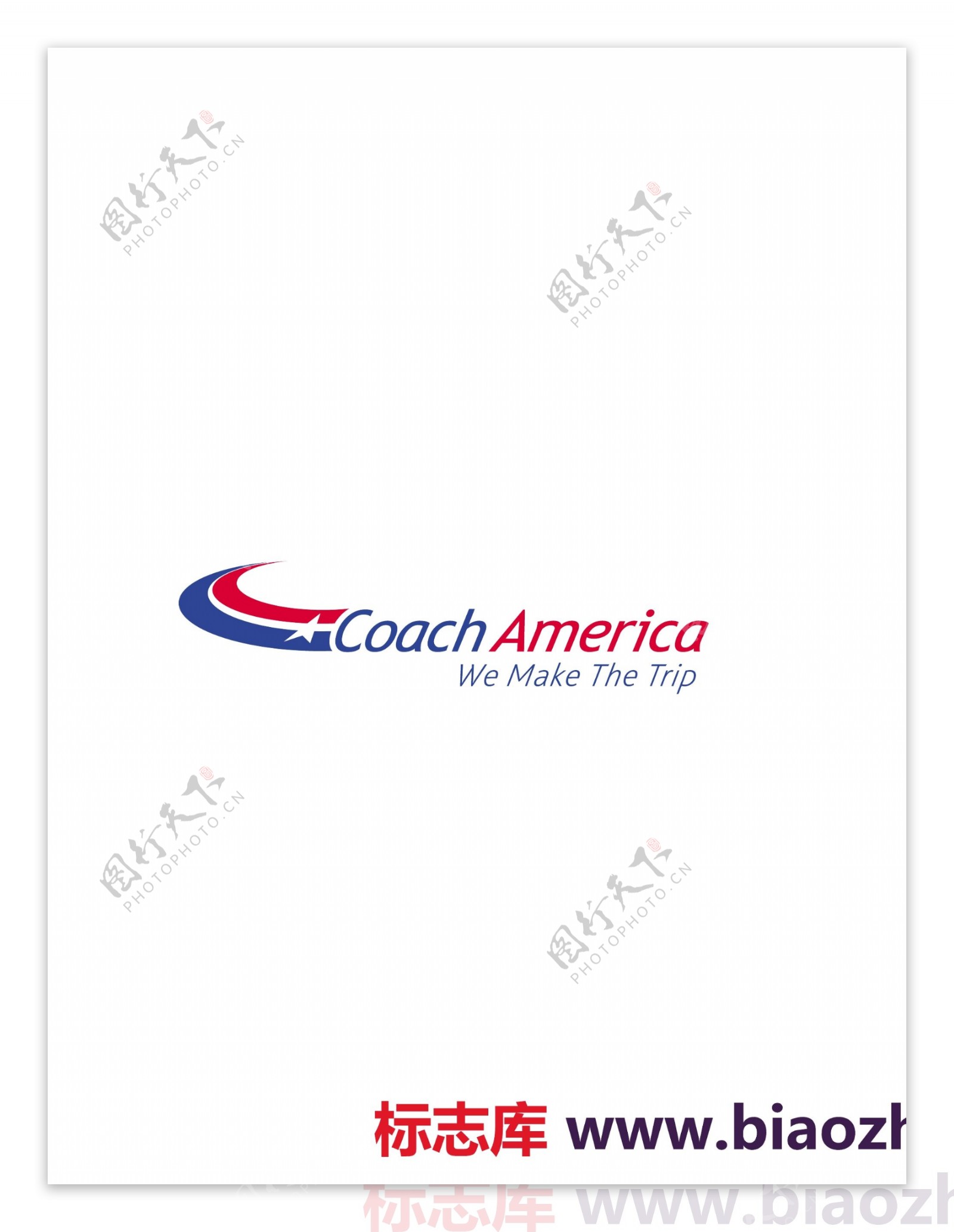 CoachAmericalogo设计欣赏CoachAmerica公路运输标志下载标志设计欣赏