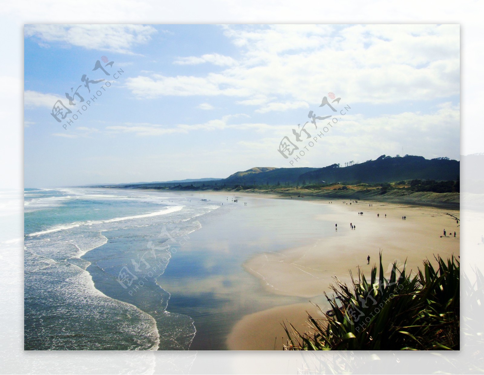 新西兰海滩图片
