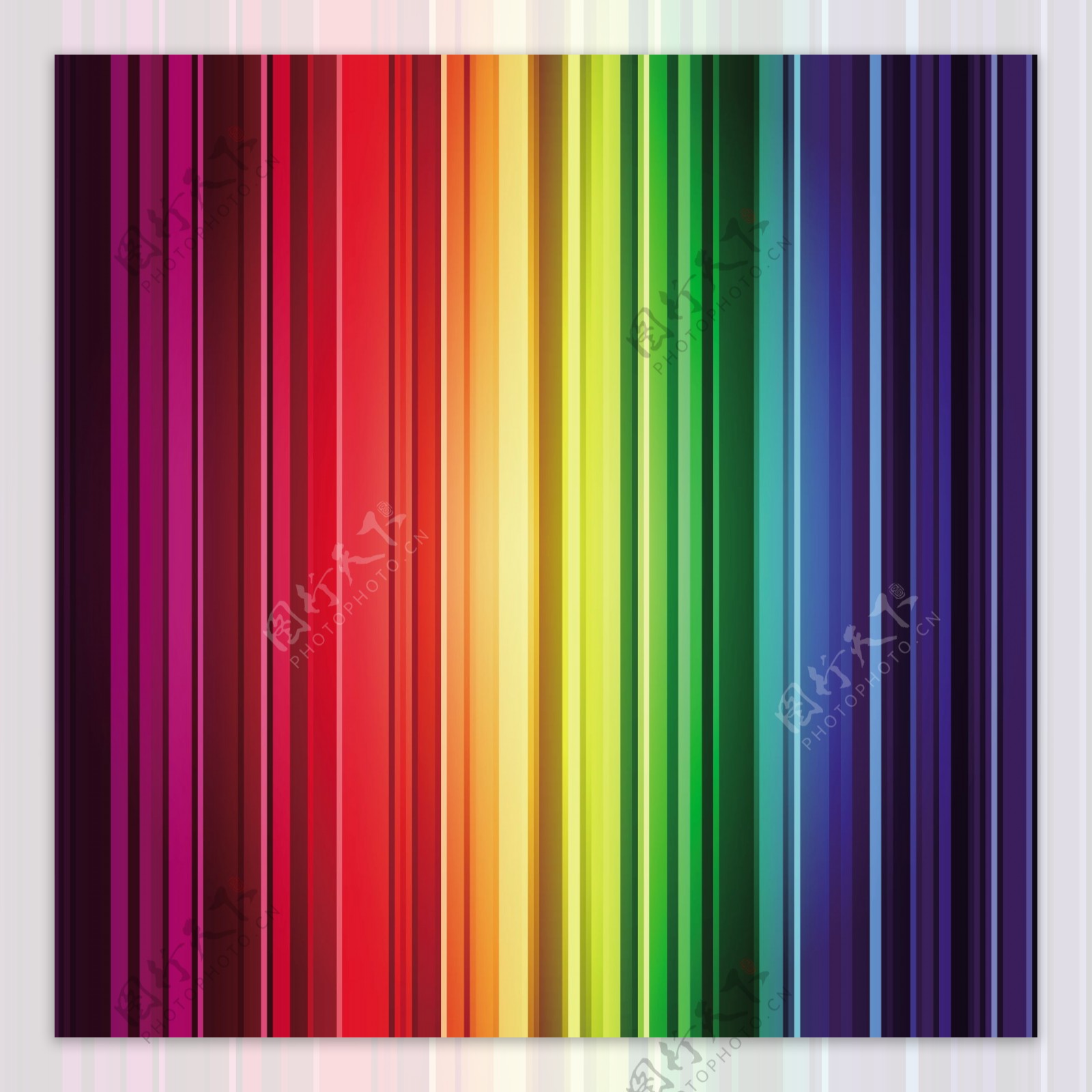 彩虹条纹背景矢量素材
