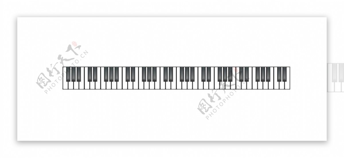 钢琴键盘琴键图片