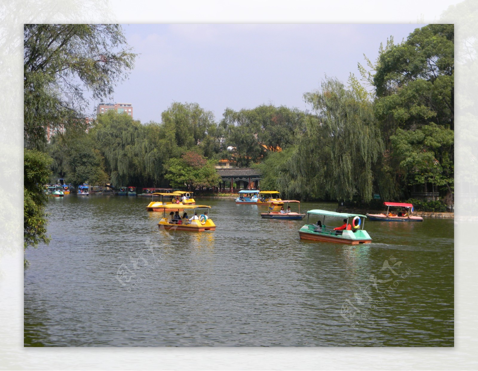 翠湖风景之游艇图片