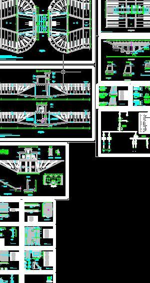 大型泵站cad施工图含钢筋图图片