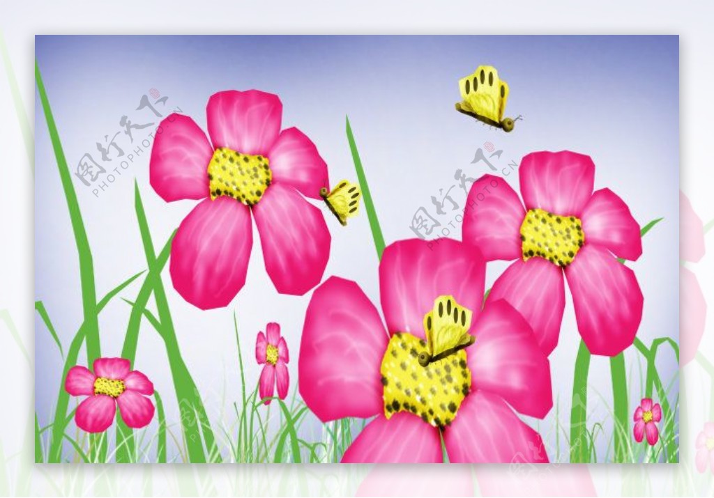 桌面图片可爱春天花朵