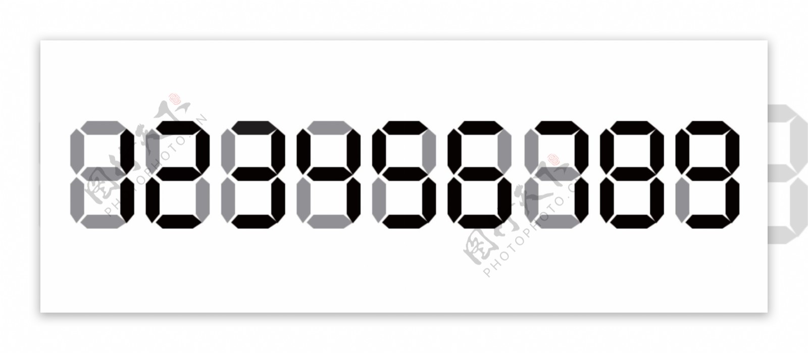 数字价格标签数字psd