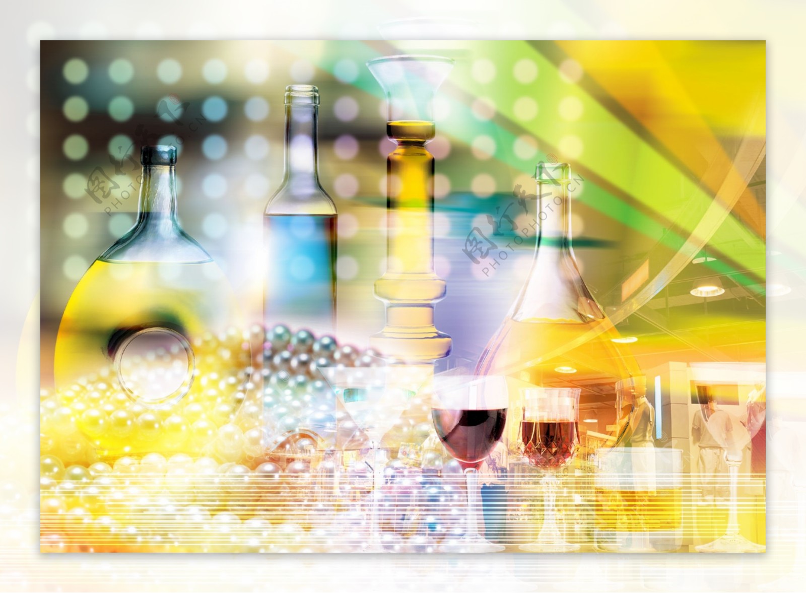 医疗饮食科学缤纷色彩的酒水饮料