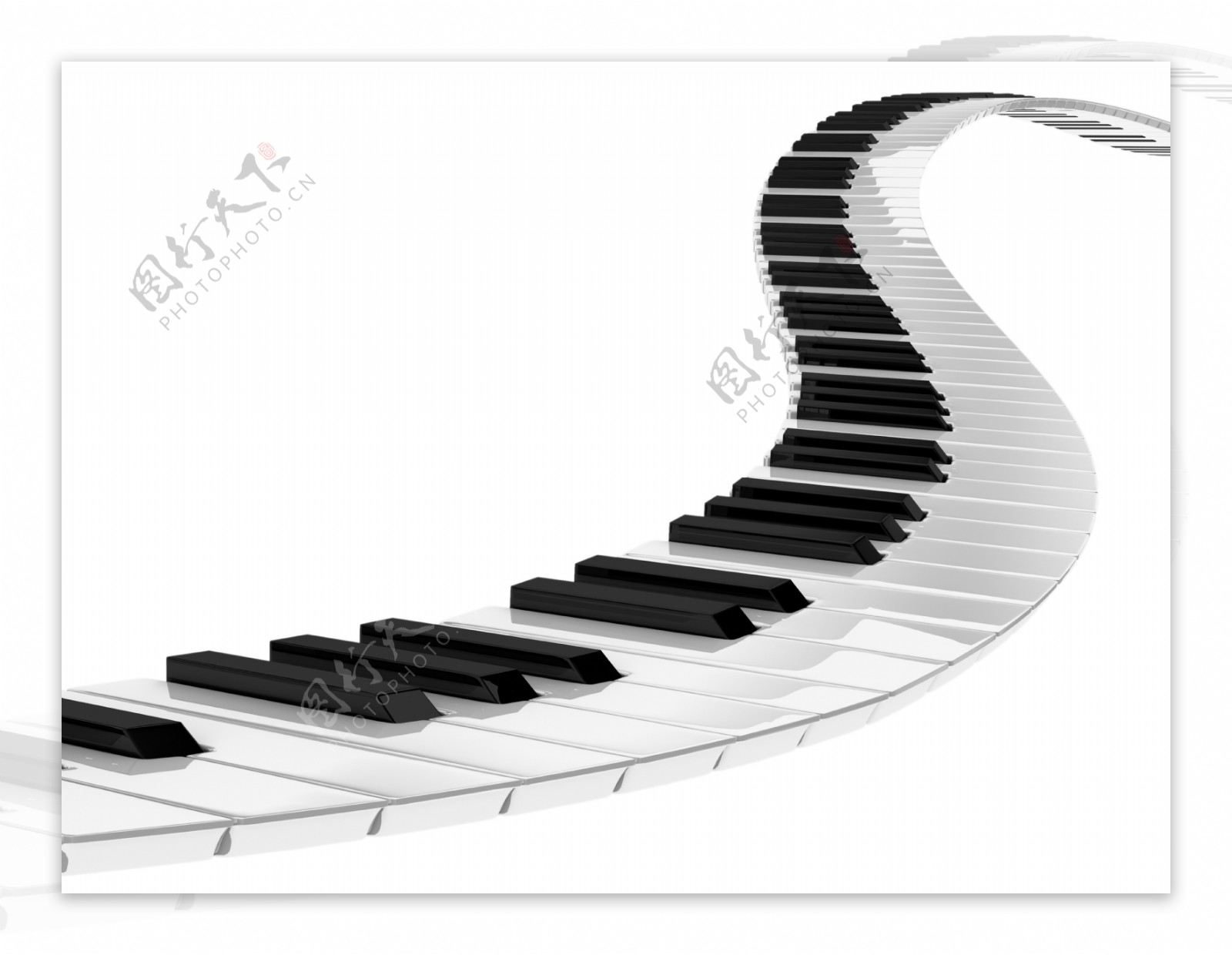 钢琴键盘的创意图片