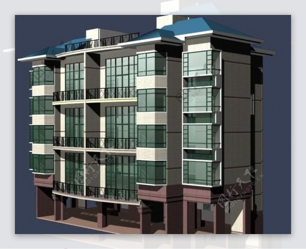 3d室外建筑模型图片