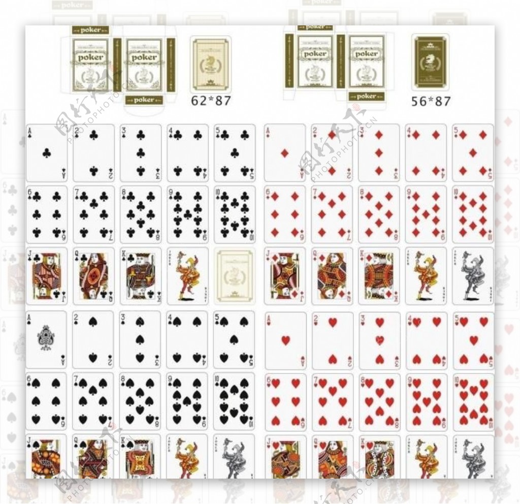 14个纸牌扑克牌样机模板 Playing Cards Mockups