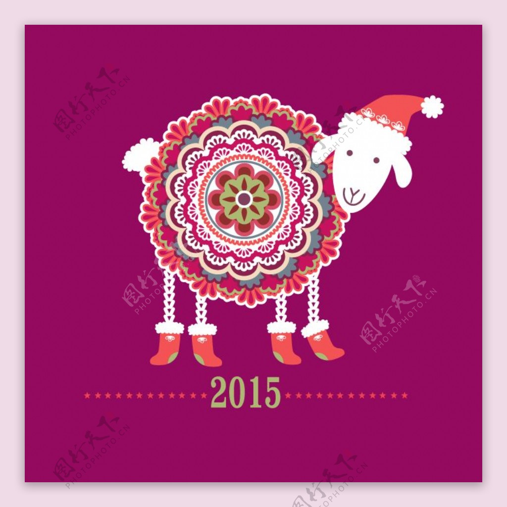 2015羊年素材圣诞羊