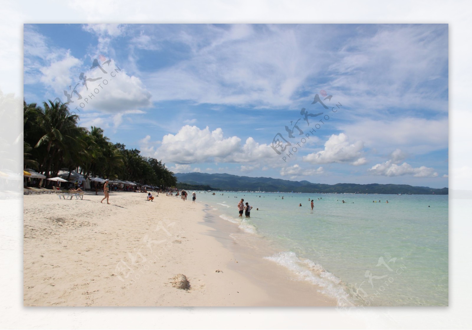 菲律宾长滩岛白沙滩图片