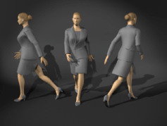 人物女性3d模型设计免费下载人体模型27