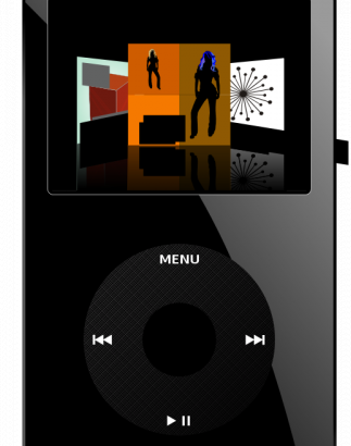 矢量图像的iPod媒体播放器